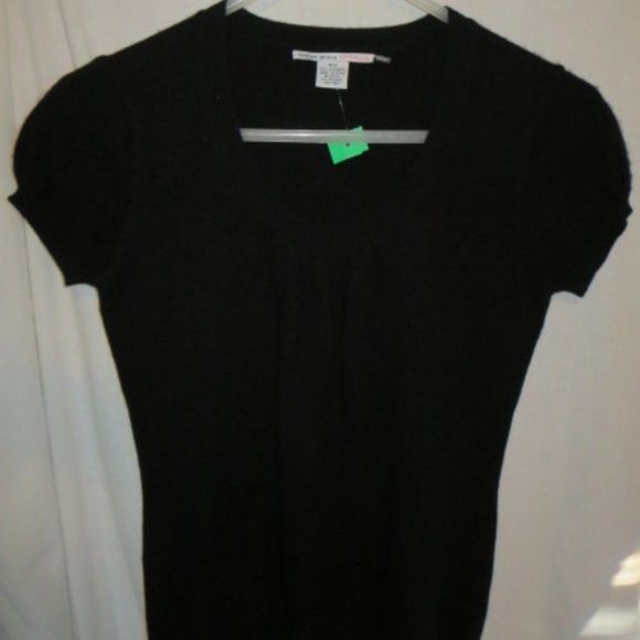 COPY - EVELYN Grace Black Cashmere Cap Sleeve Sweater Mint Condition PS - Picture 1 of 5